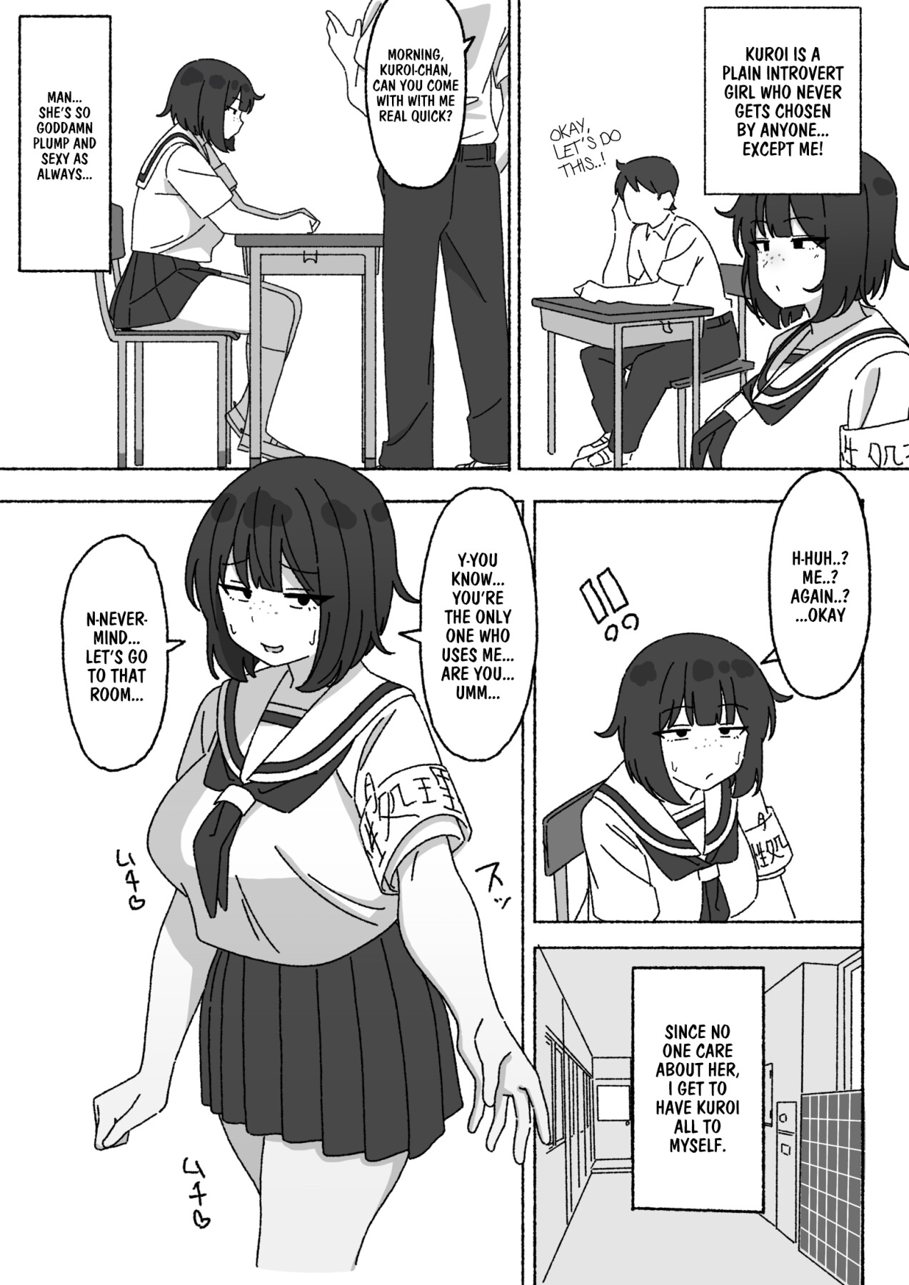 Hentai Manga Comic-I'm The Only One in The Class Who's Using The Unpopular Sexual Relief Staff, Kuroi-chan-Read-4